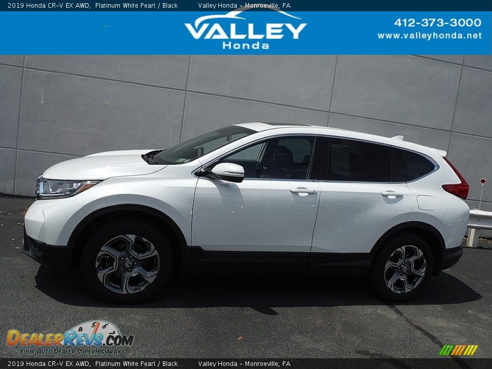 2019 Honda CR-V EX AWD Platinum White Pearl / Black Photo #2