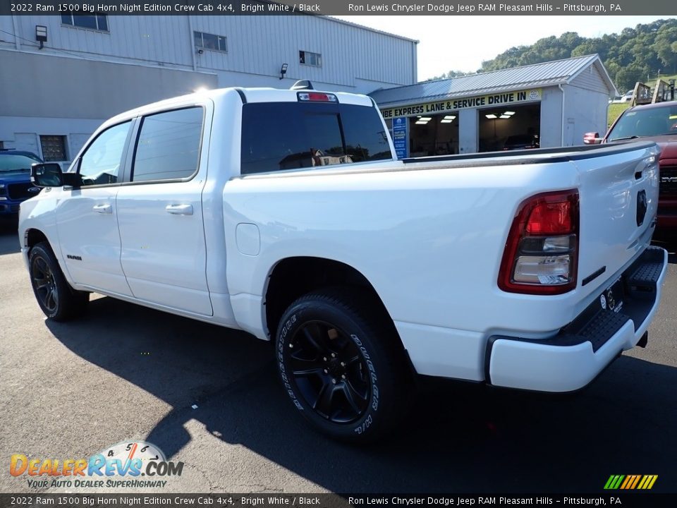 2022 Ram 1500 Big Horn Night Edition Crew Cab 4x4 Bright White / Black Photo #3