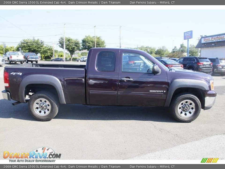 Dark Crimson Metallic 2009 GMC Sierra 1500 SL Extended Cab 4x4 Photo #4