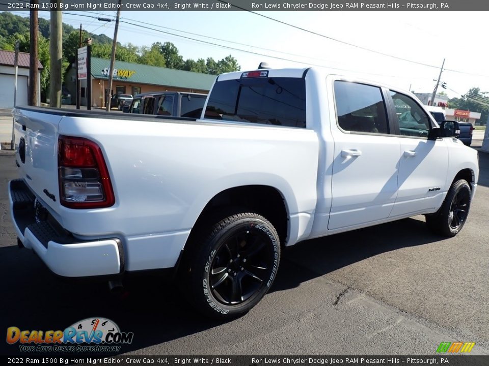 2022 Ram 1500 Big Horn Night Edition Crew Cab 4x4 Bright White / Black Photo #5