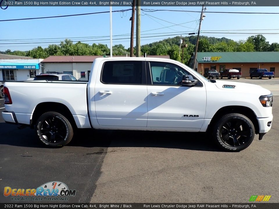 2022 Ram 1500 Big Horn Night Edition Crew Cab 4x4 Bright White / Black Photo #6