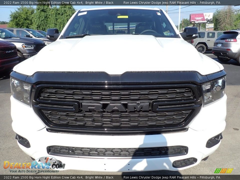 2022 Ram 1500 Big Horn Night Edition Crew Cab 4x4 Bright White / Black Photo #8