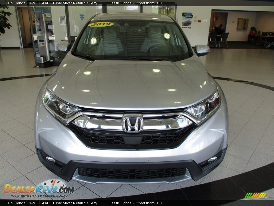 2019 Honda CR-V EX AWD Lunar Silver Metallic / Gray Photo #2