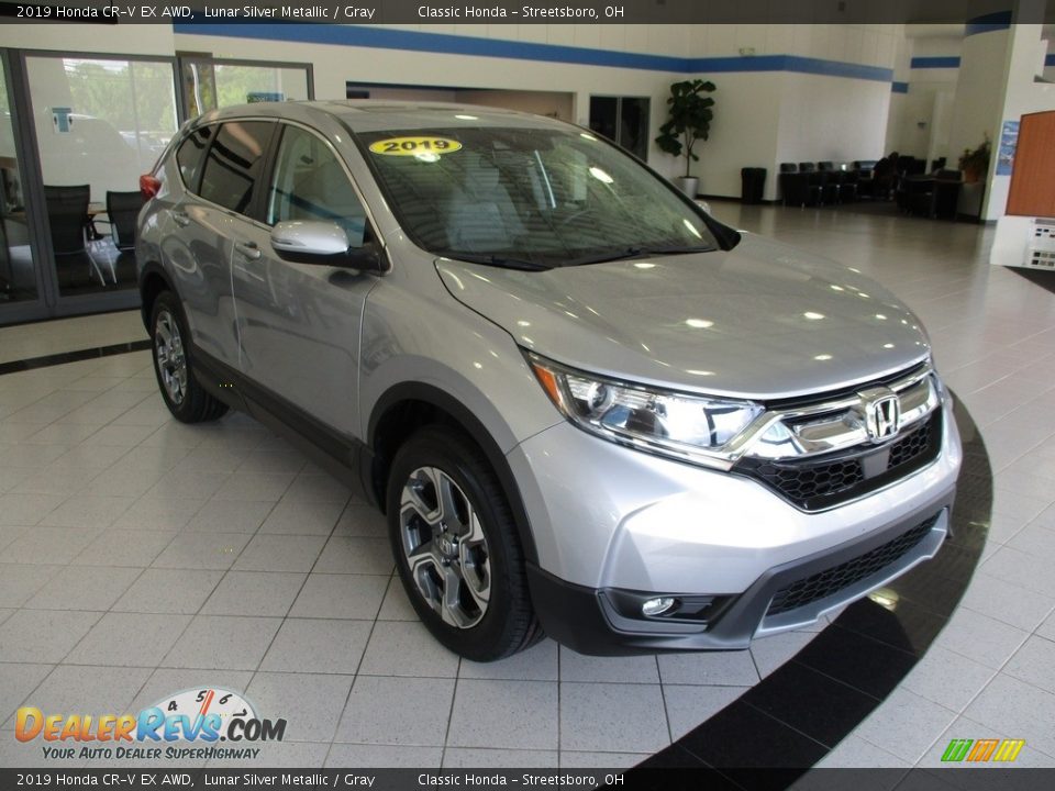 2019 Honda CR-V EX AWD Lunar Silver Metallic / Gray Photo #3