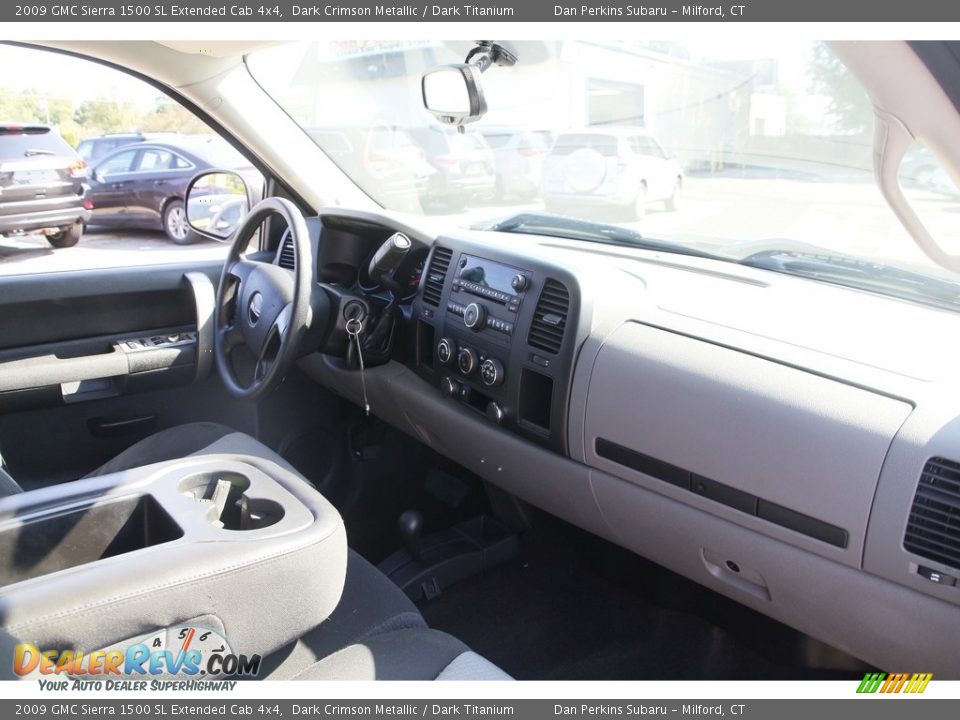 2009 GMC Sierra 1500 SL Extended Cab 4x4 Dark Crimson Metallic / Dark Titanium Photo #12