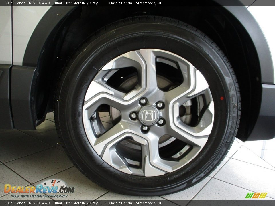 2019 Honda CR-V EX AWD Lunar Silver Metallic / Gray Photo #5