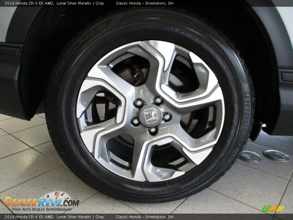 2019 Honda CR-V EX AWD Lunar Silver Metallic / Gray Photo #6