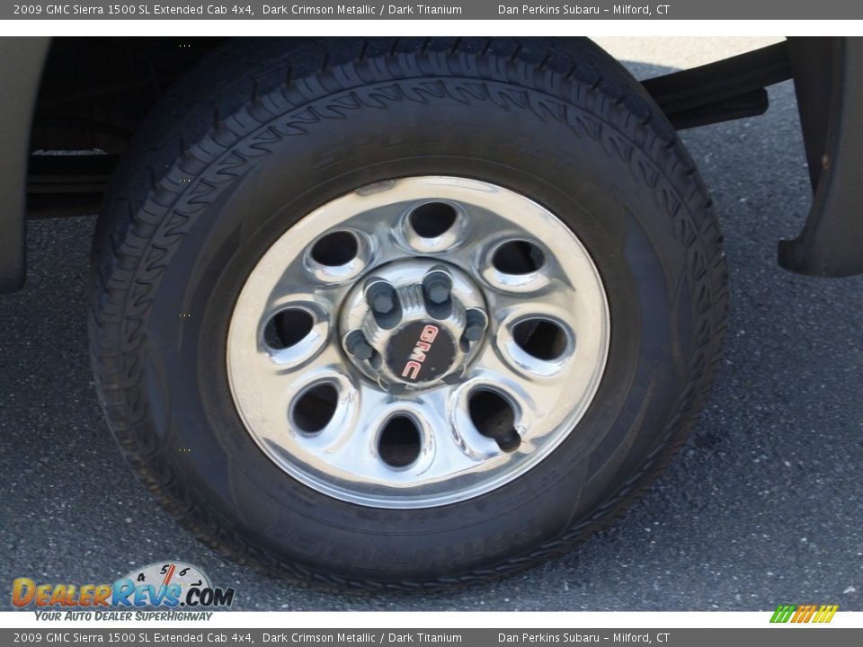 2009 GMC Sierra 1500 SL Extended Cab 4x4 Dark Crimson Metallic / Dark Titanium Photo #16