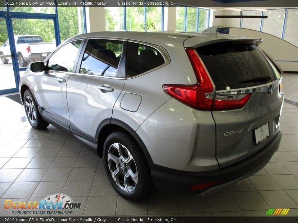 2019 Honda CR-V EX AWD Lunar Silver Metallic / Gray Photo #9