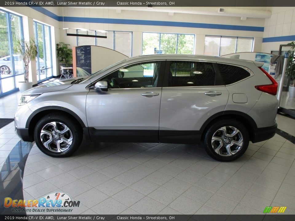 2019 Honda CR-V EX AWD Lunar Silver Metallic / Gray Photo #10