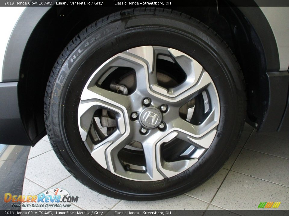 2019 Honda CR-V EX AWD Lunar Silver Metallic / Gray Photo #12