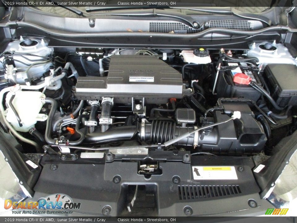 2019 Honda CR-V EX AWD Lunar Silver Metallic / Gray Photo #16