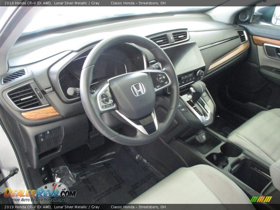 2019 Honda CR-V EX AWD Lunar Silver Metallic / Gray Photo #29