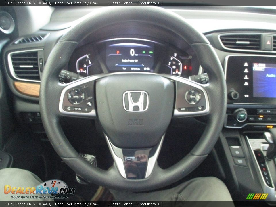 2019 Honda CR-V EX AWD Lunar Silver Metallic / Gray Photo #33