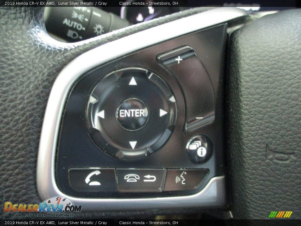 2019 Honda CR-V EX AWD Lunar Silver Metallic / Gray Photo #35