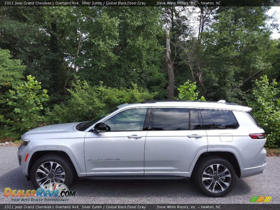 2021 Jeep Grand Cherokee L Overland 4x4 Silver Zynith / Global Black/Steel Gray Photo #1