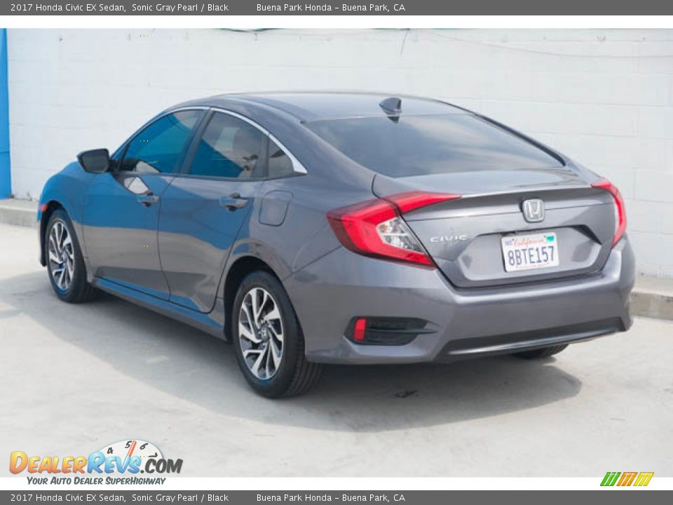 2017 Honda Civic EX Sedan Sonic Gray Pearl / Black Photo #2