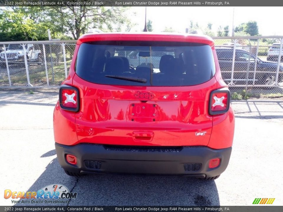 2022 Jeep Renegade Latitude 4x4 Colorado Red / Black Photo #4