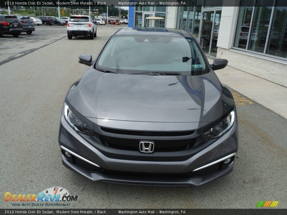 2019 Honda Civic EX Sedan Modern Steel Metallic / Black Photo #4