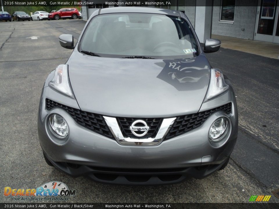 2016 Nissan Juke S AWD Gun Metallic / Black/Silver Photo #4