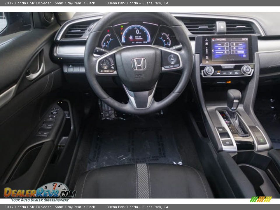 2017 Honda Civic EX Sedan Sonic Gray Pearl / Black Photo #5