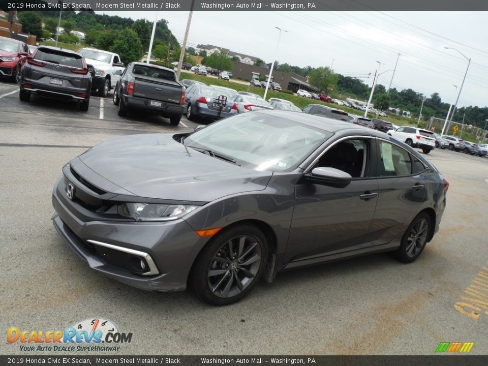 2019 Honda Civic EX Sedan Modern Steel Metallic / Black Photo #5