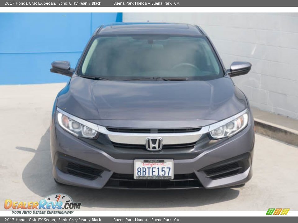 2017 Honda Civic EX Sedan Sonic Gray Pearl / Black Photo #7