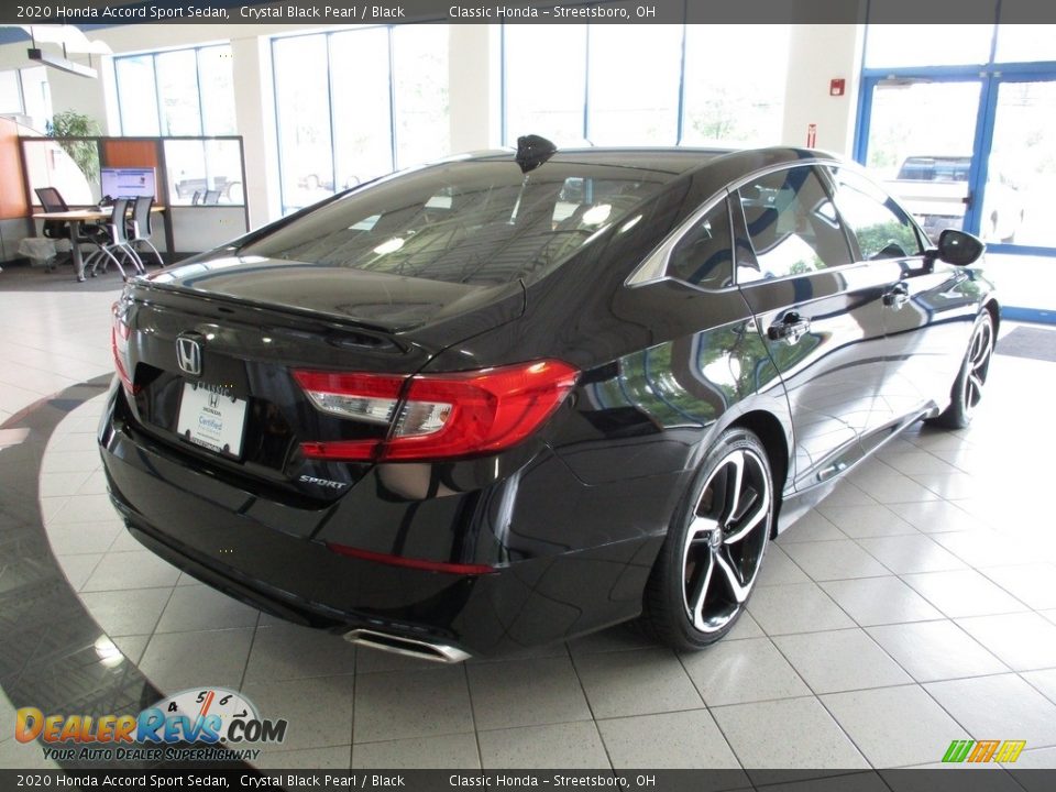 2020 Honda Accord Sport Sedan Crystal Black Pearl / Black Photo #7