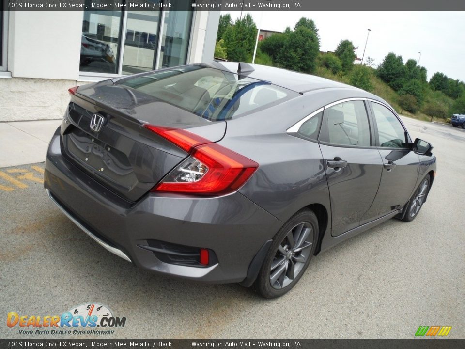 2019 Honda Civic EX Sedan Modern Steel Metallic / Black Photo #9