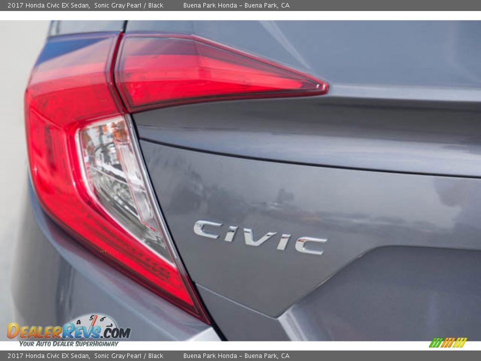 2017 Honda Civic EX Sedan Sonic Gray Pearl / Black Photo #12