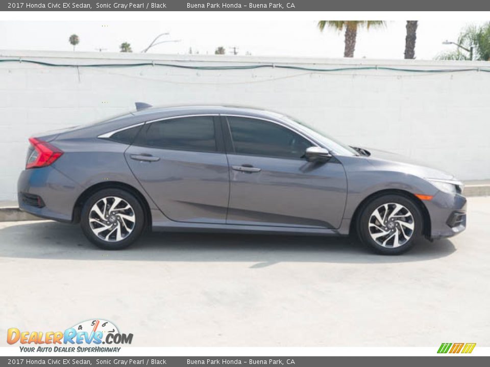 2017 Honda Civic EX Sedan Sonic Gray Pearl / Black Photo #14