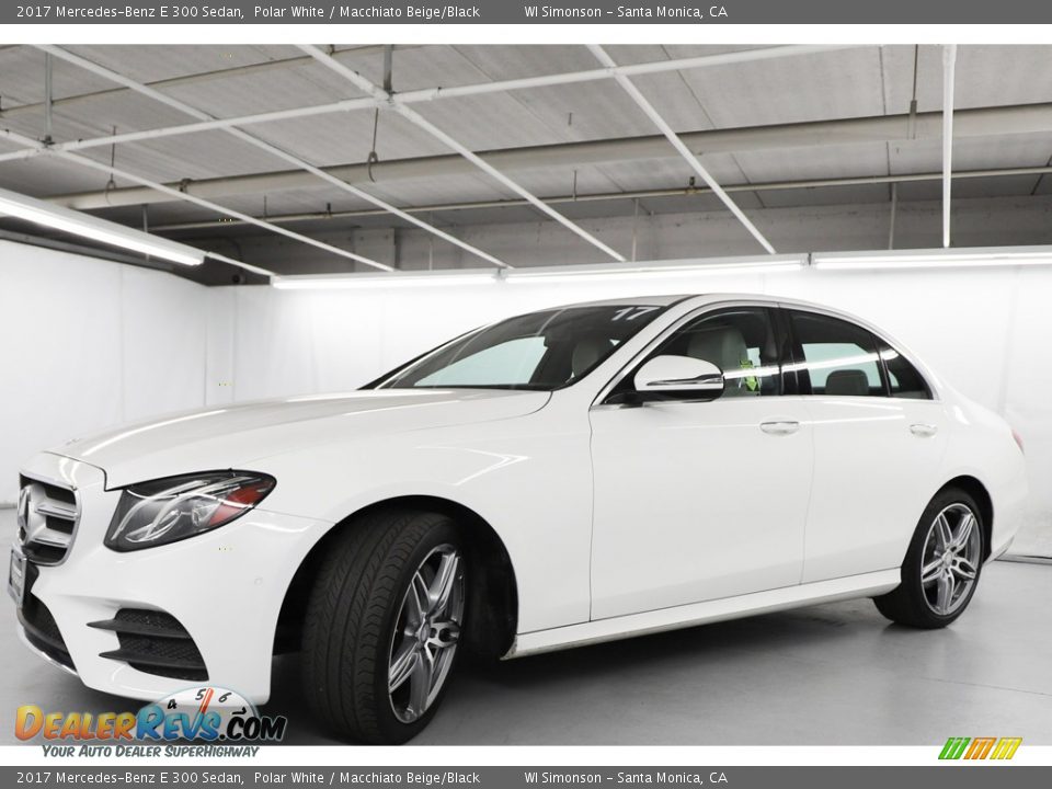 2017 Mercedes-Benz E 300 Sedan Polar White / Macchiato Beige/Black Photo #14