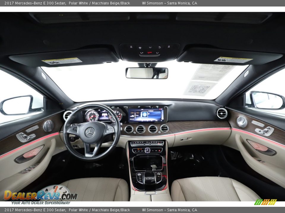 2017 Mercedes-Benz E 300 Sedan Polar White / Macchiato Beige/Black Photo #23