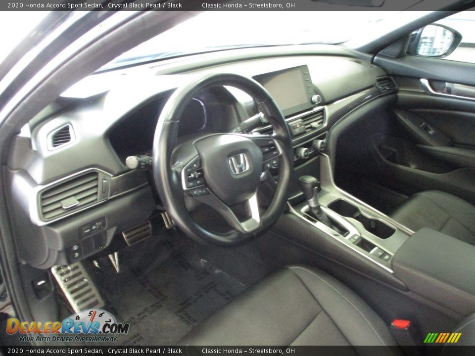 2020 Honda Accord Sport Sedan Crystal Black Pearl / Black Photo #25