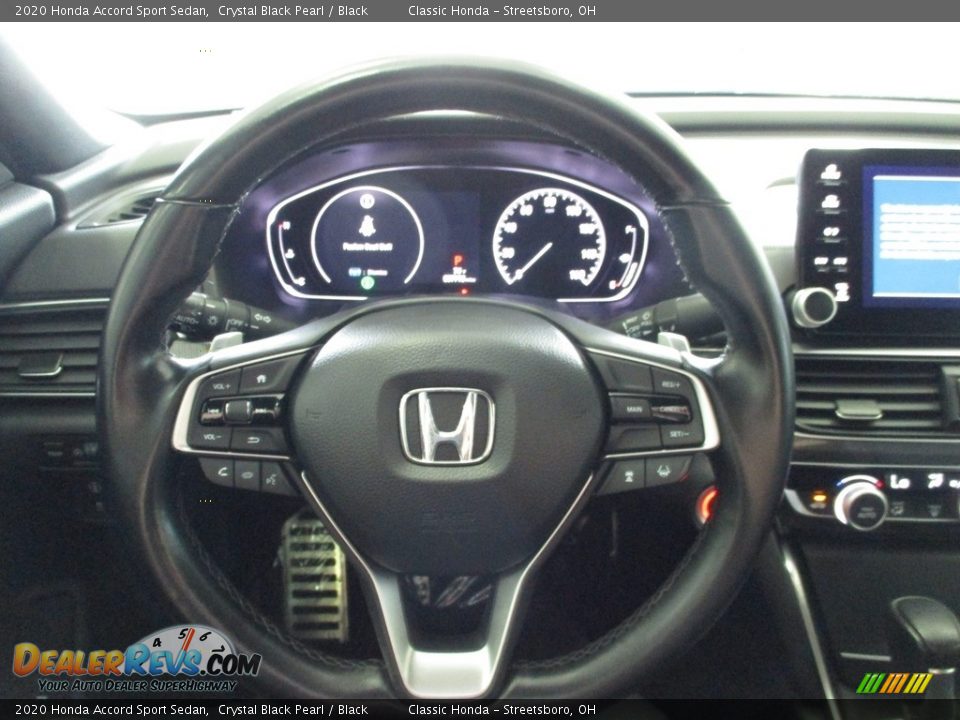 2020 Honda Accord Sport Sedan Crystal Black Pearl / Black Photo #28