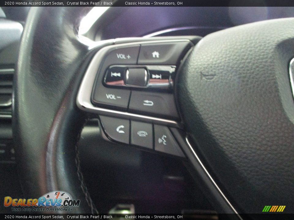 2020 Honda Accord Sport Sedan Crystal Black Pearl / Black Photo #29