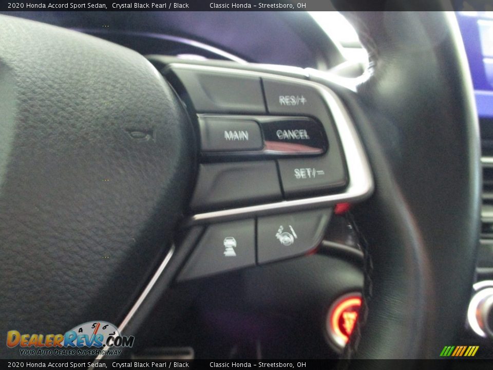 2020 Honda Accord Sport Sedan Crystal Black Pearl / Black Photo #30