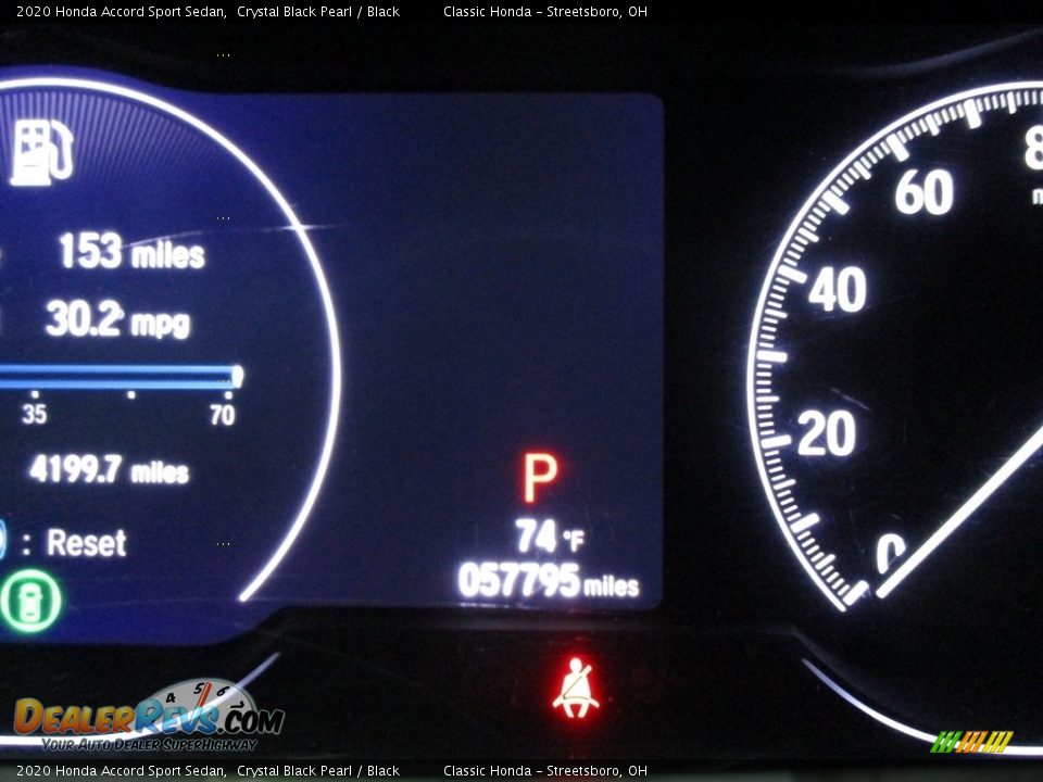 2020 Honda Accord Sport Sedan Crystal Black Pearl / Black Photo #31