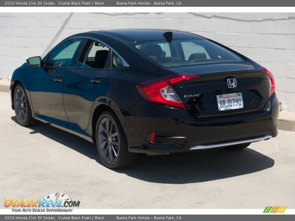 2020 Honda Civic EX Sedan Crystal Black Pearl / Black Photo #2