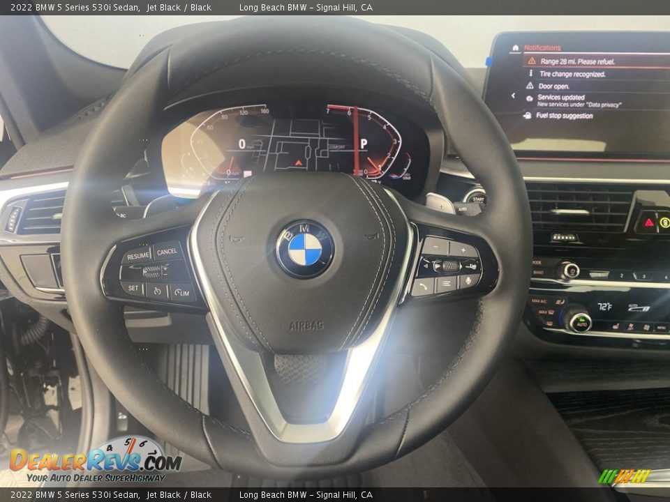 2022 BMW 5 Series 530i Sedan Jet Black / Black Photo #14