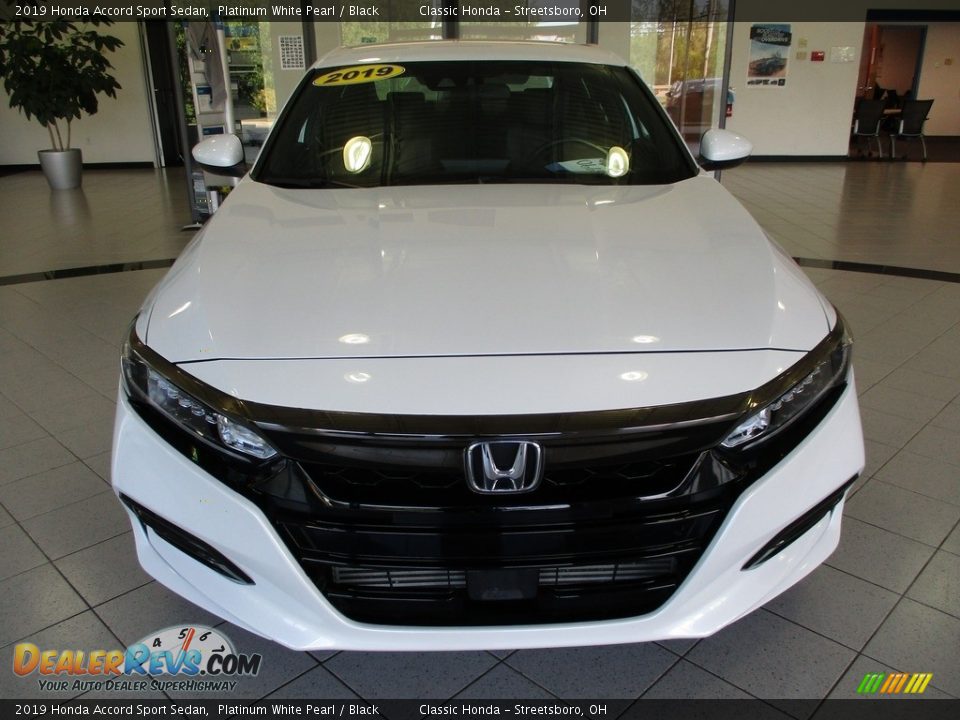 2019 Honda Accord Sport Sedan Platinum White Pearl / Black Photo #2
