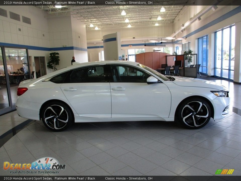 2019 Honda Accord Sport Sedan Platinum White Pearl / Black Photo #4