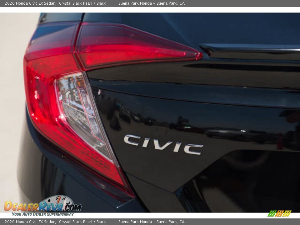 2020 Honda Civic EX Sedan Crystal Black Pearl / Black Photo #10