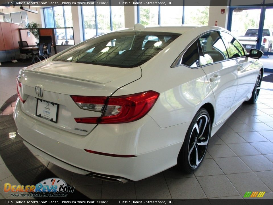 2019 Honda Accord Sport Sedan Platinum White Pearl / Black Photo #7