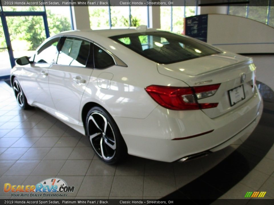 2019 Honda Accord Sport Sedan Platinum White Pearl / Black Photo #9