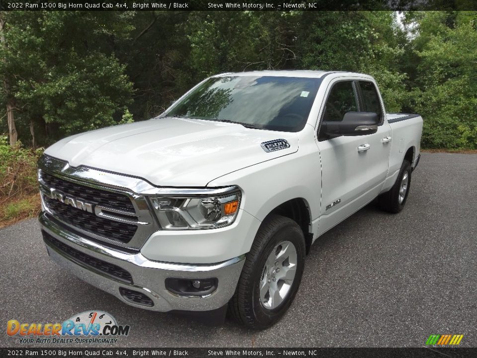 2022 Ram 1500 Big Horn Quad Cab 4x4 Bright White / Black Photo #2