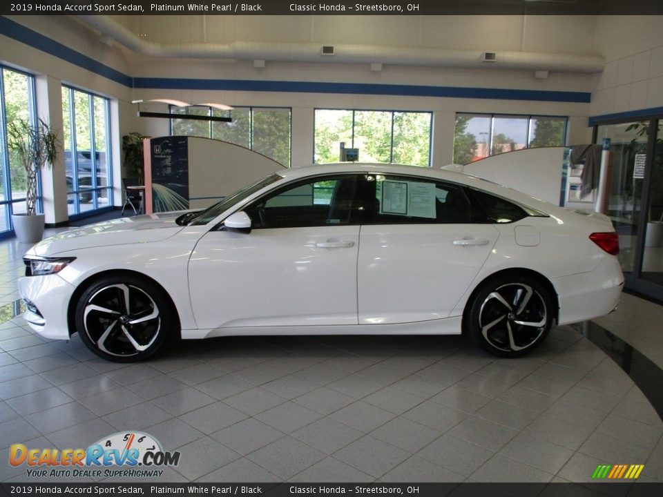 2019 Honda Accord Sport Sedan Platinum White Pearl / Black Photo #10