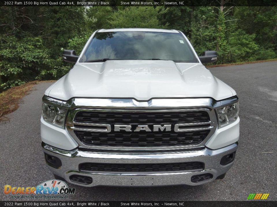 2022 Ram 1500 Big Horn Quad Cab 4x4 Bright White / Black Photo #3