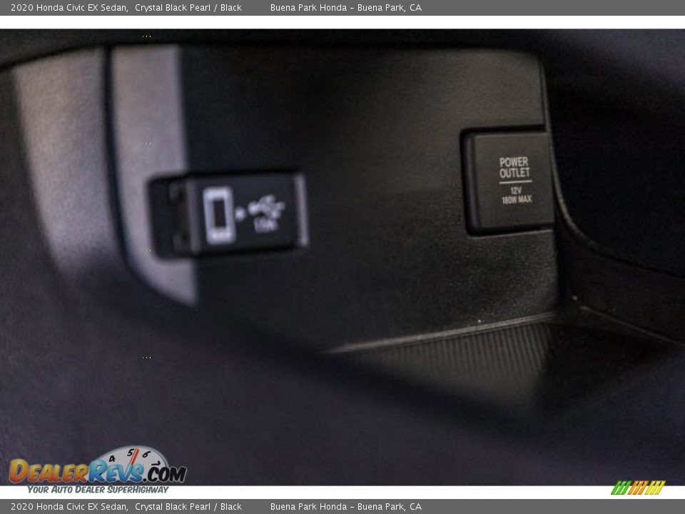 2020 Honda Civic EX Sedan Crystal Black Pearl / Black Photo #17