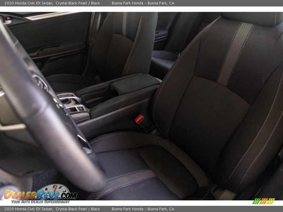 2020 Honda Civic EX Sedan Crystal Black Pearl / Black Photo #18
